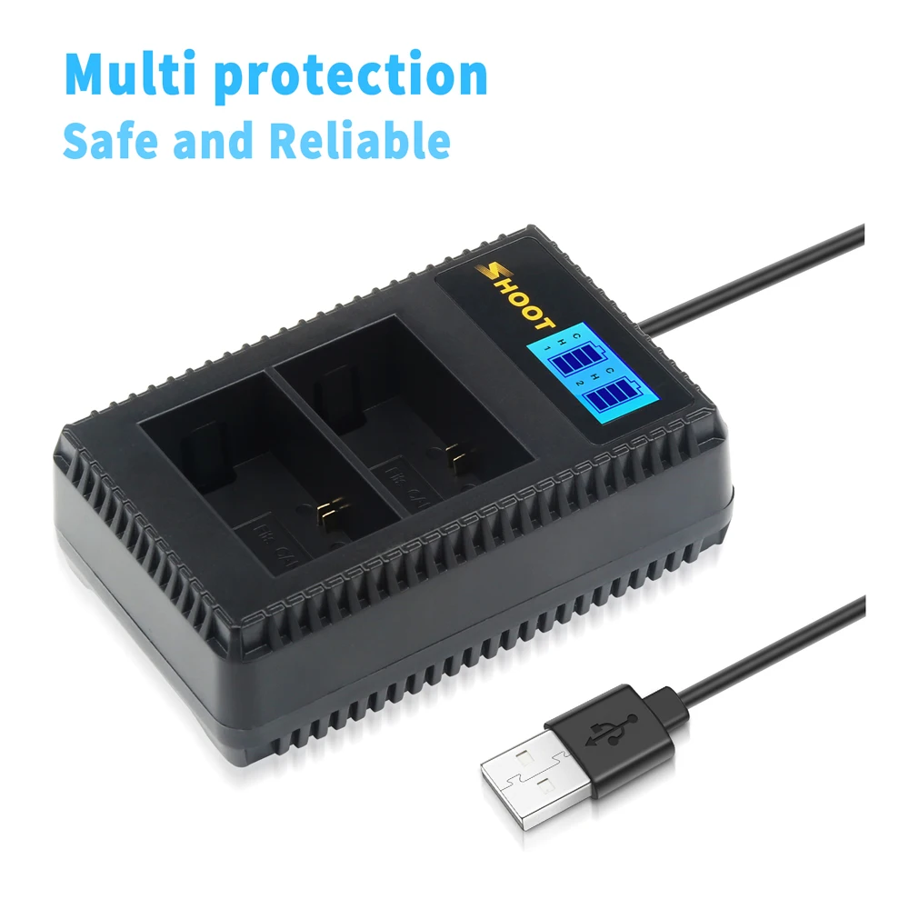Снимать 2 шт. LP E6 LP-E6 LP-E6N LPE6 Батарея с светодиодный Dual USB Зарядное устройство для цифровой однообъективной зеркальной камеры Canon EOS 6D 7D 5DS 5DSR Mark II 5D 60D 60Da 70D 80D