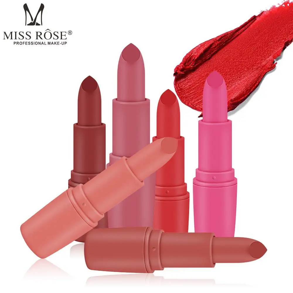 Нюдовая губная помада Miss Rose 8 цветов водостойкая вампирская коричневая красота
