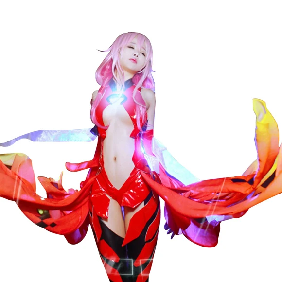 Одежда для косплея японского аниме Guilty Crown Yuzuriha Inori золотая рыбка красное боевое