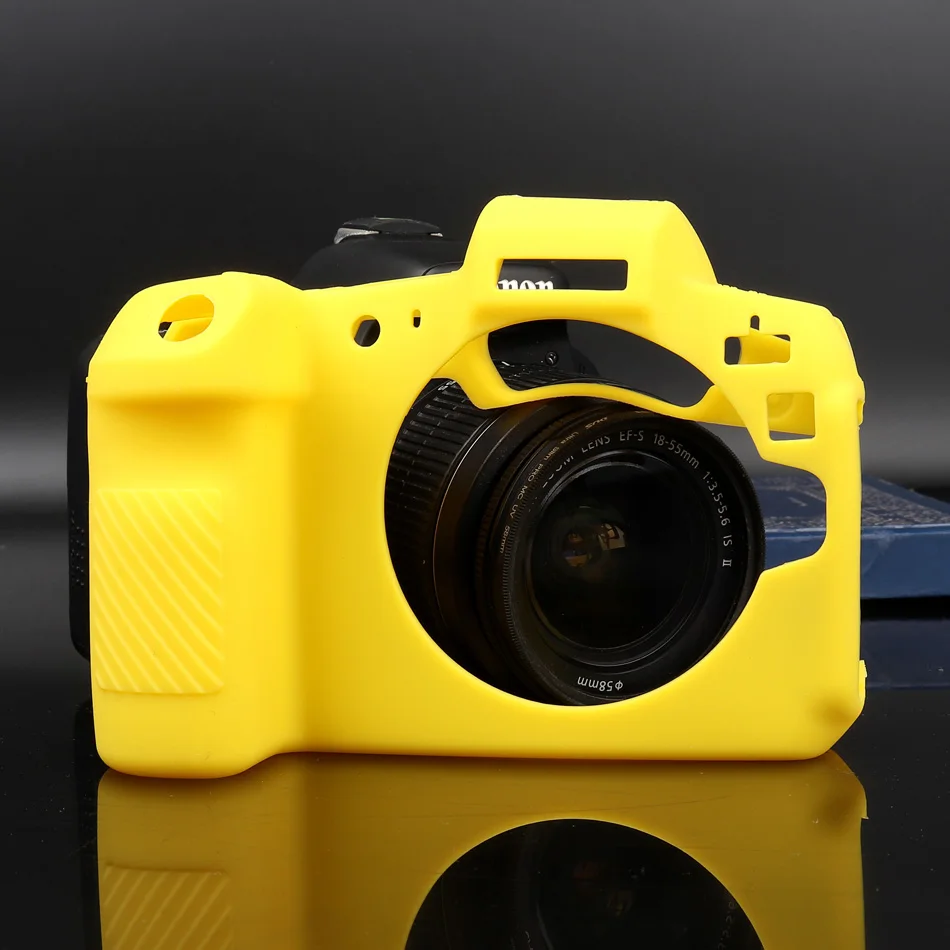Силиконовый кожаный чехол брони Защитная сумка для камеры Canon EOS R M100 M10 M3 M6 6D 6D2 5D4
