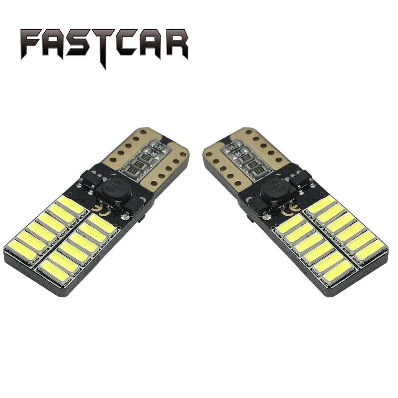 4 шт./лот без полярности Canbus T10 Светодиодные лампы 4014SMD 24 leds внутренний свет 194 168 W5W
