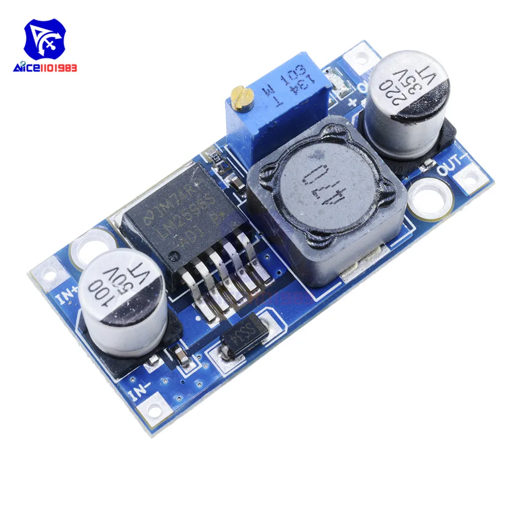 Высокая эффективность LM2596 DC-DC 3,2 V-40 V до 1,25 V-35 V модуль ldo понижающего преобразователя постоянного тока Регулируемый Мощность Напряжение регулятор