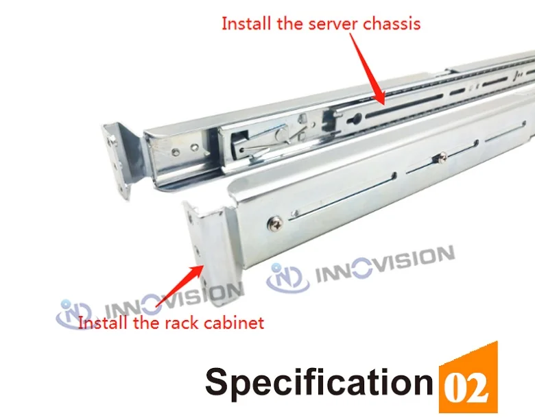 Высокое качество 19 дюймов rackmount динамические Трехсекционные скользящие направляющие комплекты для 1u 2u 3u 4u стоечный сервер с рельсовыми винтовыми отверстиями