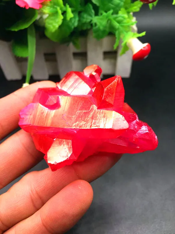 Ангел aura crystal кварц титановый цветок натуральные камни и минералы камень