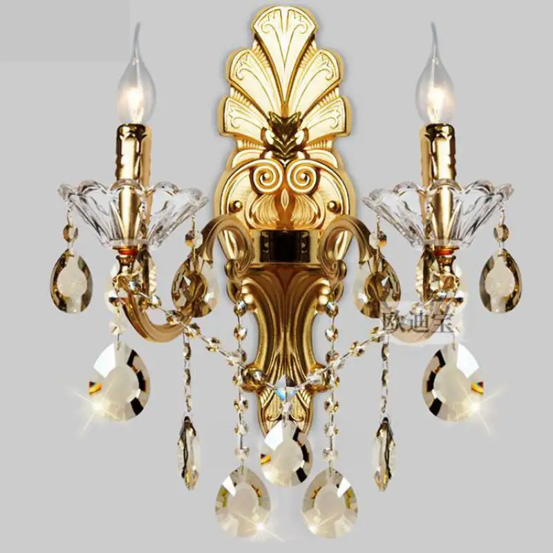 

Home gold led Chandelier Crystal lustre lighting shopcase dining room chandelier E14 110-240V Traditional lamparas hanging lamps