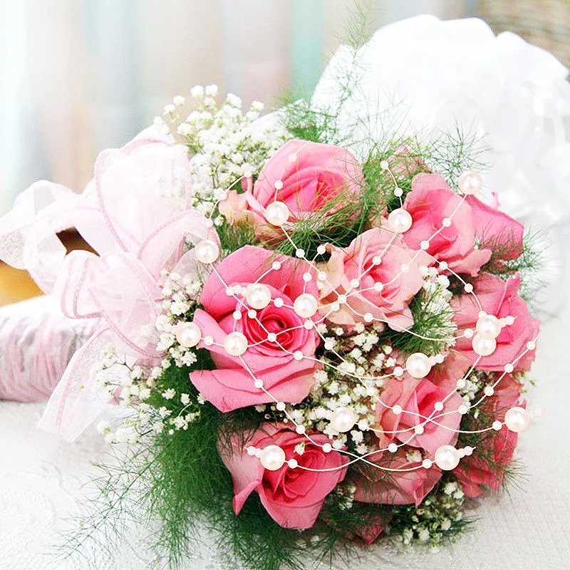 Плетеная гирлянда с пластиковыми жемчужинами 3 мм 8 5 м|Украшения своими руками