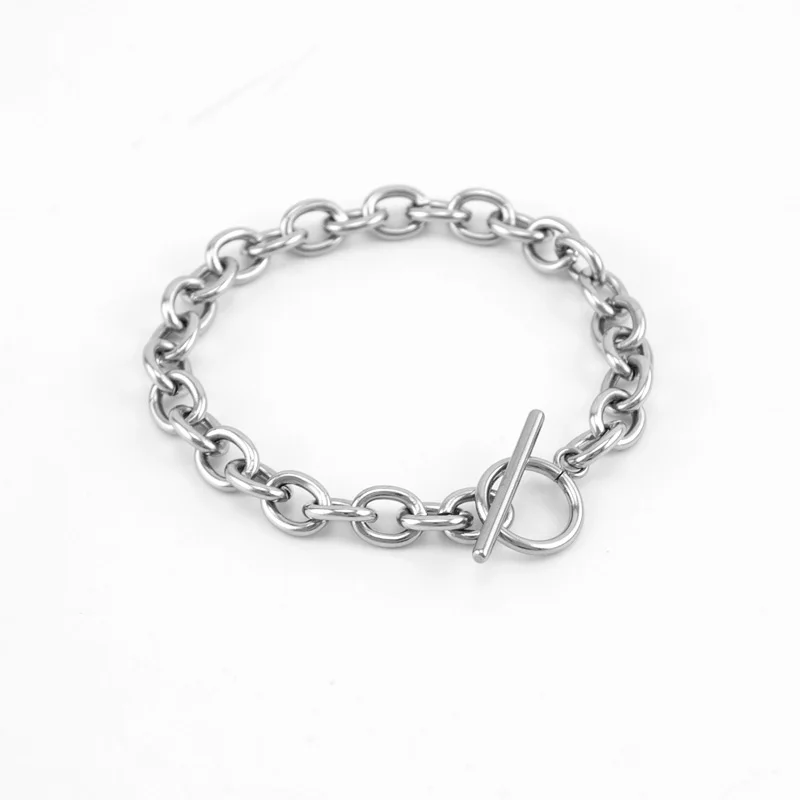 silver- Мужские/wo мужские браслеты из нержавеющей стали, замочки, соединители, стальные DIY ювелирные аксессуары, рождественский подарок, браслеты-манжеты - Окраска металла: silver-