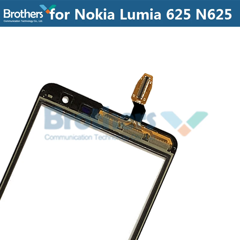 Для Nokia Lumia 625 сенсорный экран дигитайзер стекло с логотипом для N625 объектив