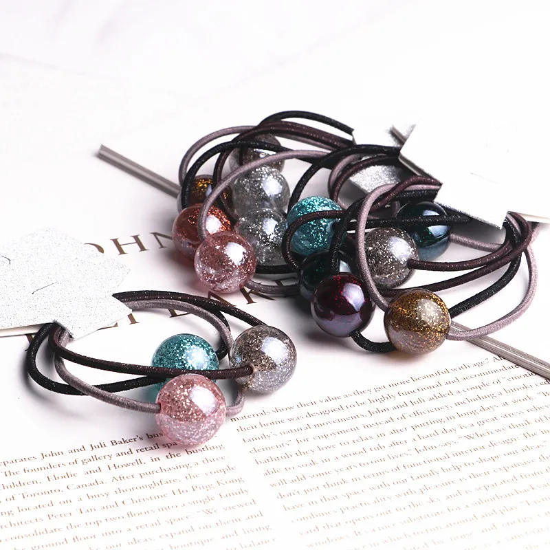 3 шт./лот простые украшения для волос круглая лента с Градом детская яркая