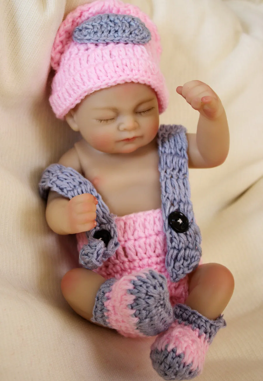 Милые Маленькие Ручные 10 дюймовые силиконовые куклы Reborn Baby полное виниловое тело новые Reborn игрушечные пупсы, куклы милая улыбка наборы для ванны игрушки