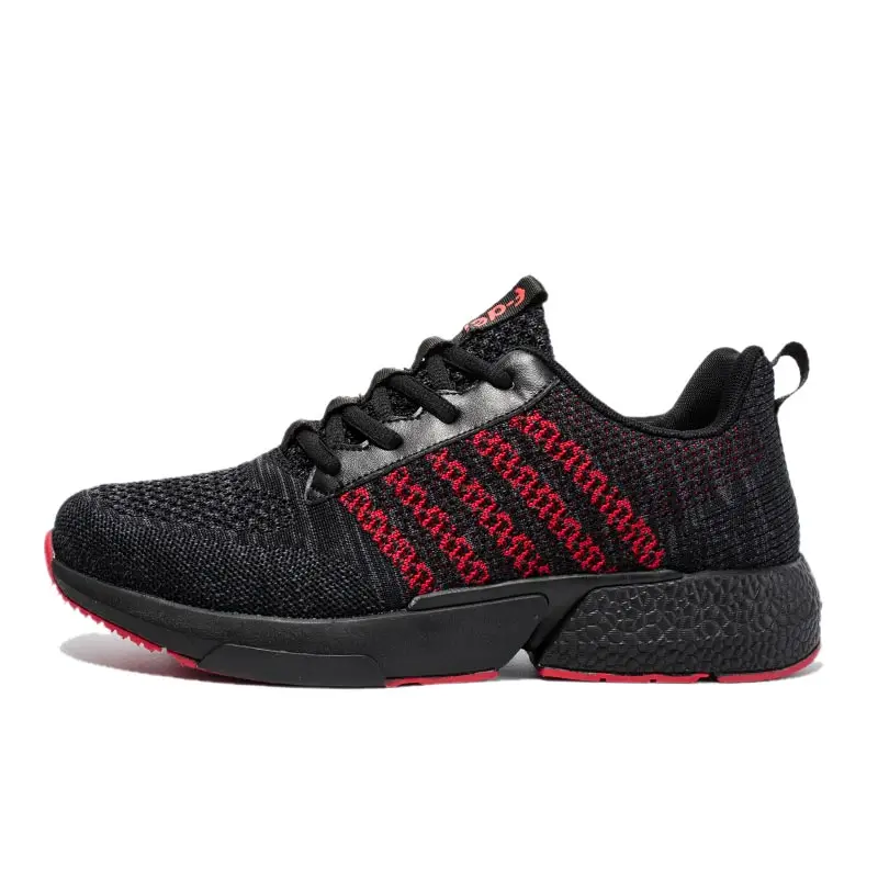 FANDEI спортивная обувь для мужчин zapatillas hombre Deportiva уличная Мужская Спортивная обувь светильник кроссовки на шнуровке Нескользящие кроссовки для мужчин - Цвет: Black