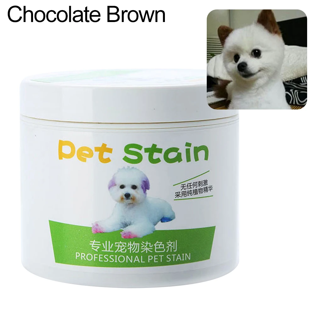 Chocolate Brown Новинка, 1 шт., 100 мл профессиональная травяная маска для домашних животных пятно антиалергенные, кошек, собак, крем-краска для волос краситель товары для домашних животных - Цвет: Chocolate Brown