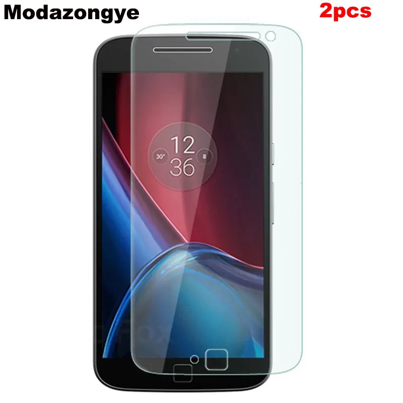 2 шт. закаленное стекло для Motorola Moto G4 Plus защита экрана XT1642 Закаленное пленка