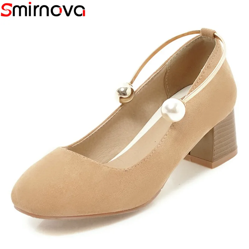 Smirnova/Лидер продаж модные однотонные вечерние туфли высокого качества женские в