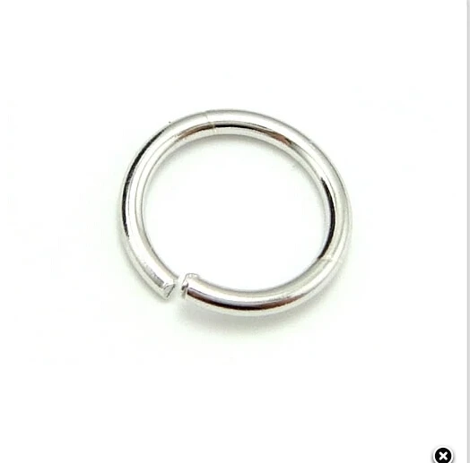 Genuine Solid sterling sliver Accessories 100pcs solid sterling 925 Silver Jump rings Open Ring 7x0.7mm Jump Ring Finding