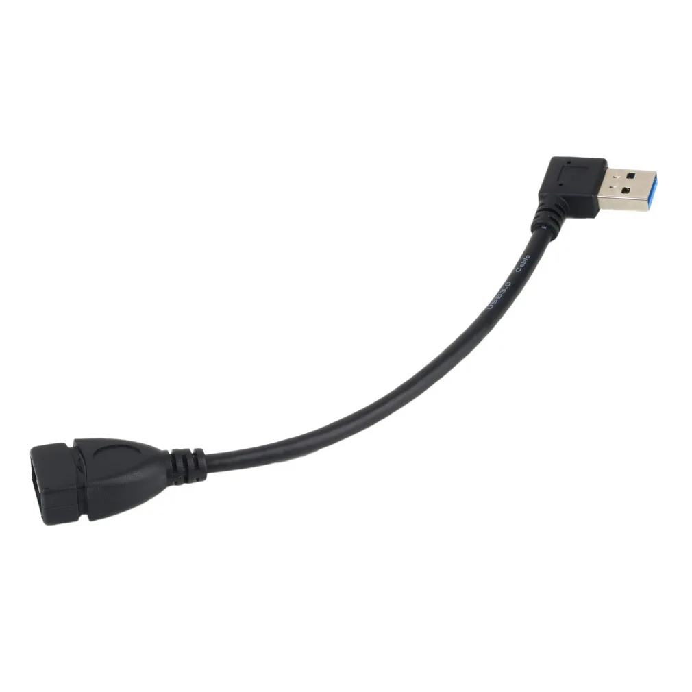 Оптовая продажа 1 шт. USB 3 0 Мужской A к женскому 90 градусов удлинитель Кабель для