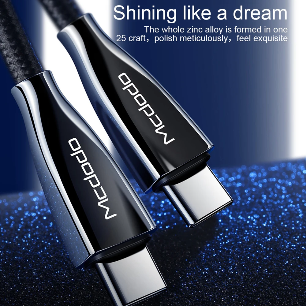 MCDODO 60 Вт Тип usb C кабель с разъемом usb-c PD QC3.0 3A быстро Зарядное устройство для samsung S9 Plus Note 9 huawei P20 MacBook шнур Тип-C кабель