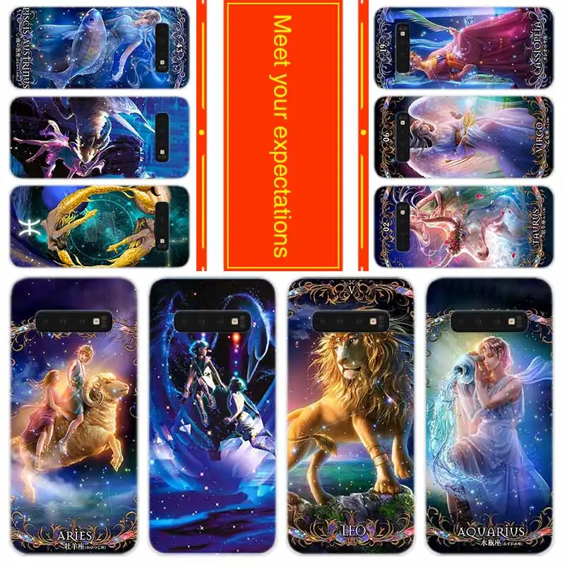 Мягкий чехол для Samsung Galaxy S21 S20 S11 S10 S9 S8 Plus S7 Edge S10e с изображением Зодиака|Бамперы| |
