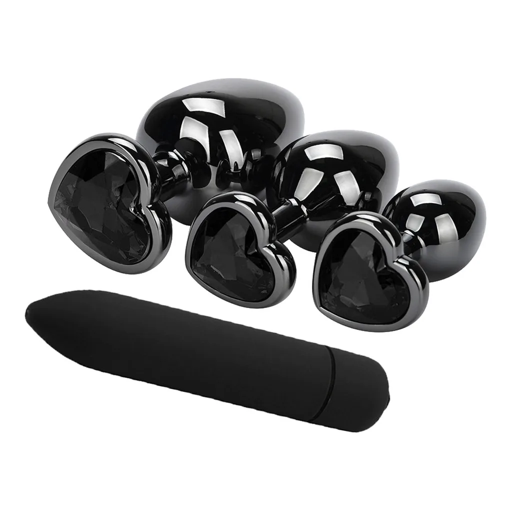 Комплект из 4 предметов для взрослых дневник силиконовая Анальная пробка