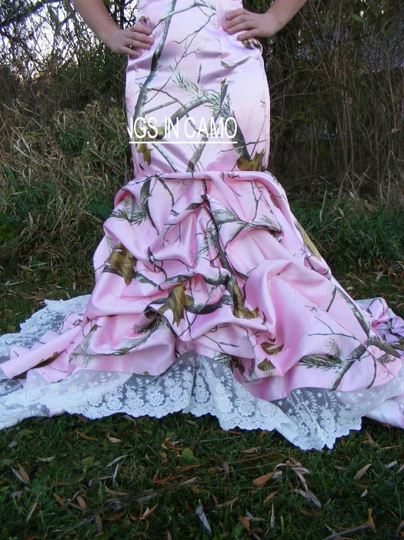 

straps realtree camouflage gowns pink camo wedding dresses 2017 bridal gowns vestido de noiva custom make size 0 free shipping
