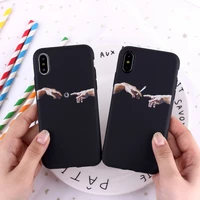 mona lisa art david lines painted pattern soft matte candy phone case fundas for iphone 13 12 11 pro max 7 8 8plus x xs max