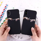 Мягкий матовый чехол для iPhone 13, 12, 11 Pro Max, 7, 8, 8Plus, X, XS Max, с изображением Моны Лизы, Давида