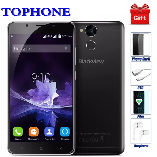 Blackview P2 мобильный телефон 6000 мАч mtk6750t восемь ядер Оперативная память 4G B