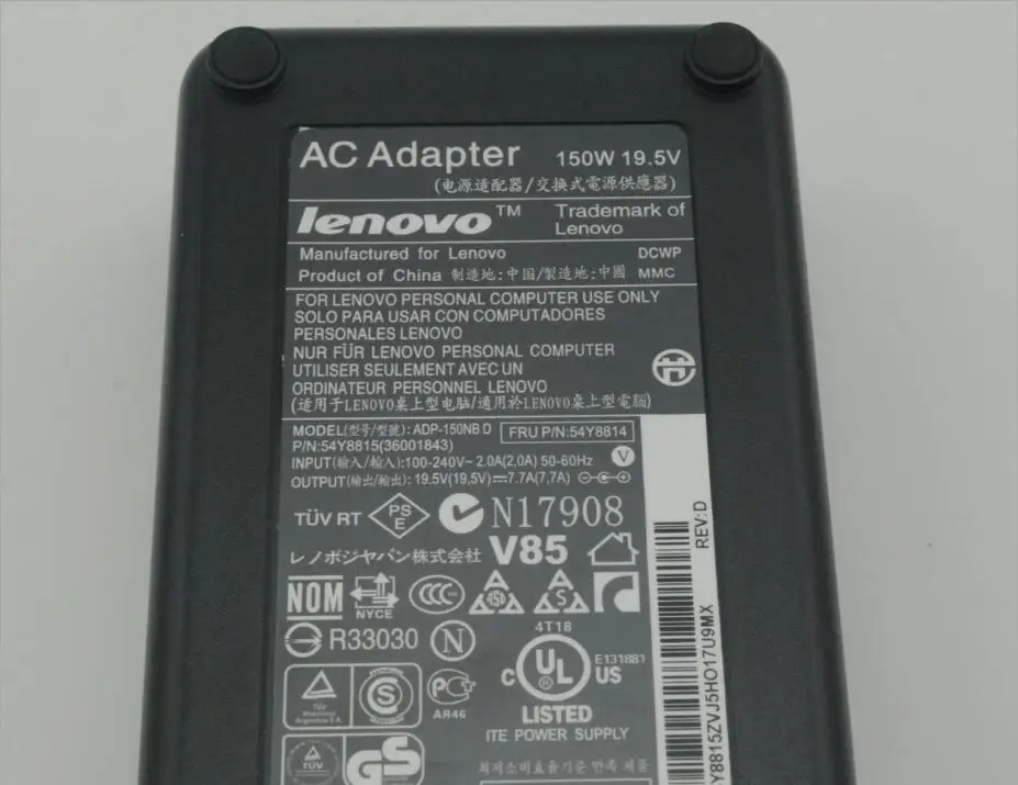 2 шт./лот хорошее качество 19 5 в 7 а 150 Вт адаптер питания для lenovo 6 3*3 0 интерфейсные