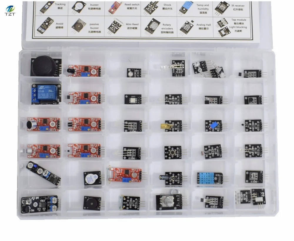 Наборы датчиков 37 в 1 для Arduino высококачественные стартеры (работает с