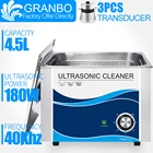 Ультразвуковой очиститель Granbo, ручка из нержавеющей стали объемом 4 л, 5 л, 180 Вт, ультразвуковой очиститель для ванной, металлические детали для borad