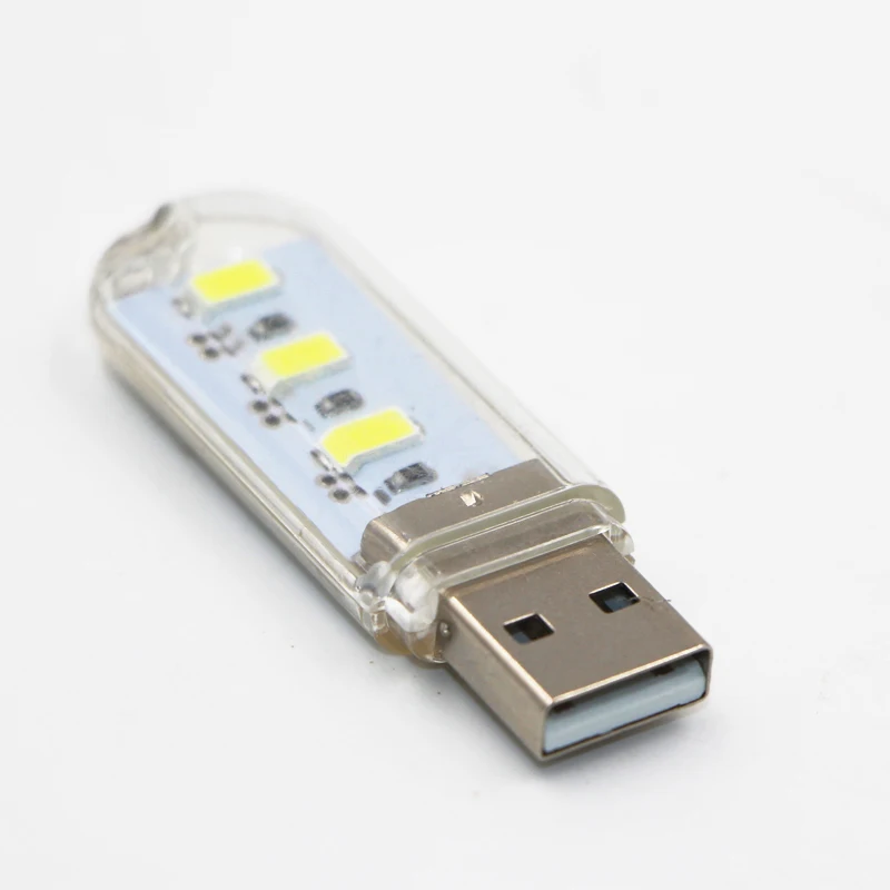 Kebidu USB светодиодный Ночной светильник 3 светодиода 8 светодиодов брелок 5 в