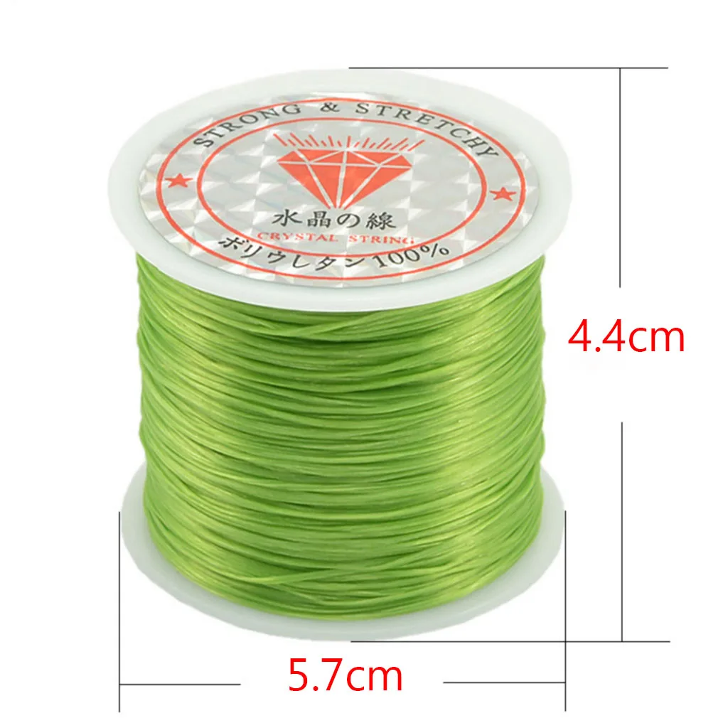 

Эластичная плетеная леска, 0,5 мм, 50 м, для самостоятельного изготовления ожерелий, браслетов, ювелирных изделий