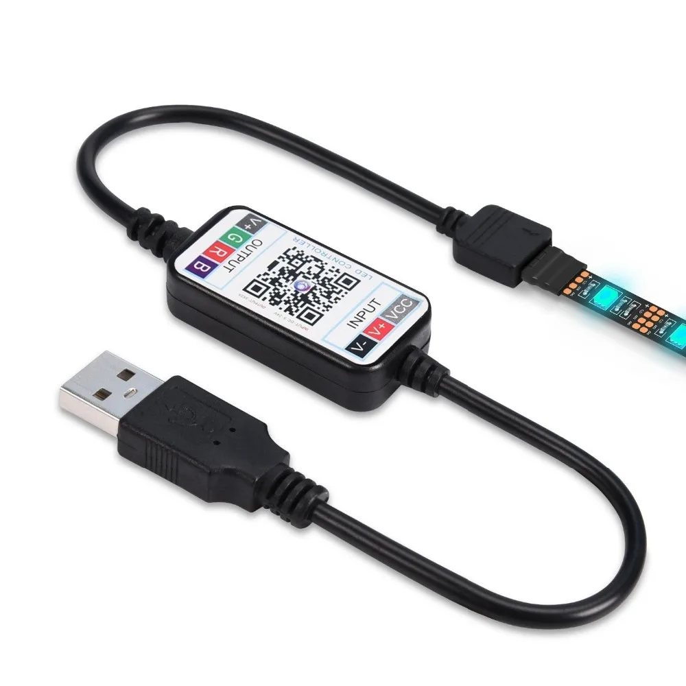 Регулятор яркости для светодиодных лент Bluetooth мини RGB светодиодной ленты 5050 3528 USB 5