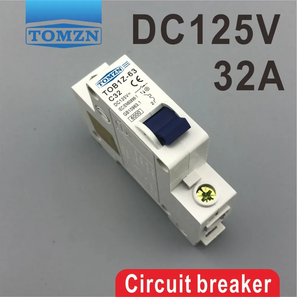 

1P 32A DC 125V Circuit breaker MCB