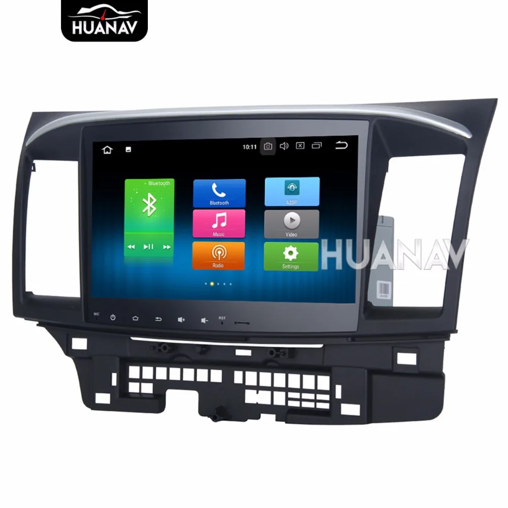 Автомобильный DVD плеер GPS навигация для Mitsubishi Lancer 2007 2015 10 2 &quotбольшой экран Android8.0