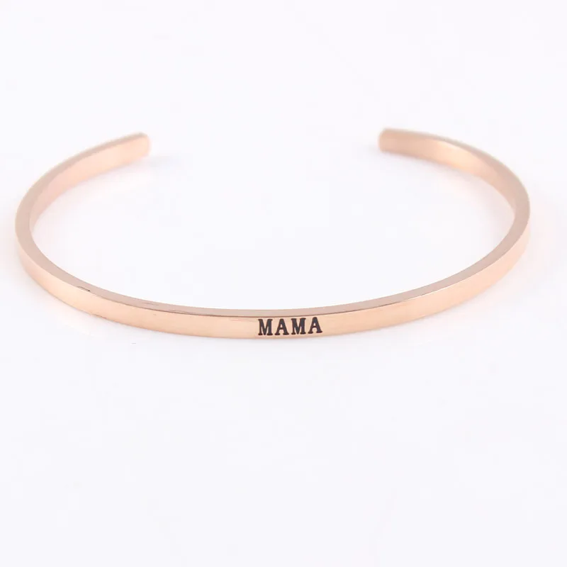 2017 розовое золото из нержавеющей стали выгравированный Мопс любовь