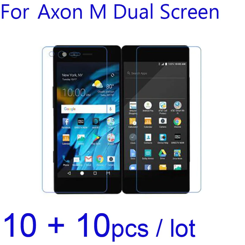 

20 шт./лот для ZTE Axon M Dual Screen 2 Защитная пленка для ЖК-экрана Защитная пленка мягкая прозрачная/матовая/нано противовзрывная защитная пленка