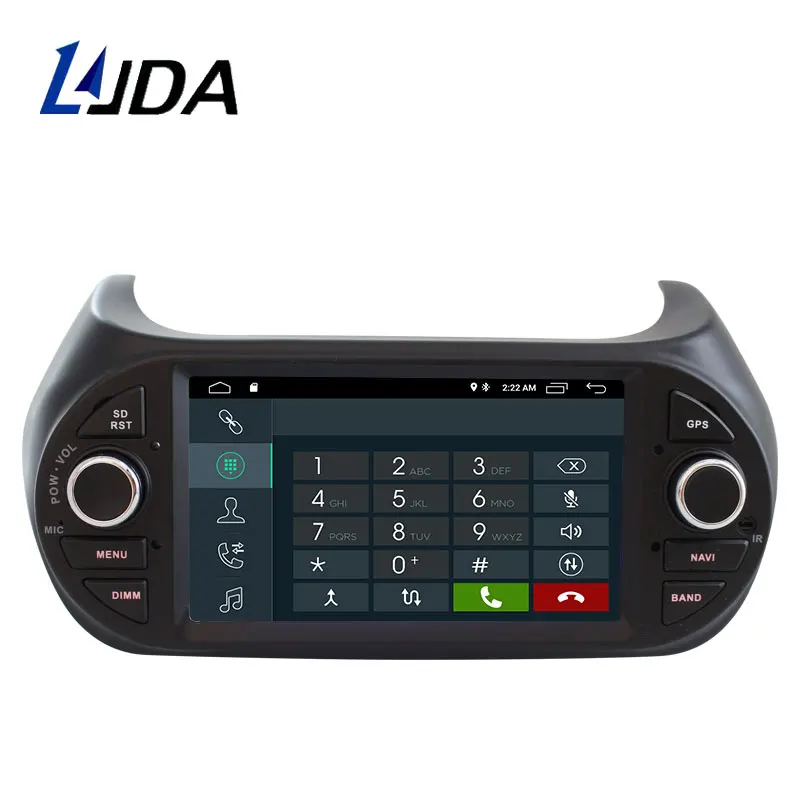 Автомагнитола DSP Carplay 1 din мультимедийная стереосистема на Android 10 для Fiat Fiorino Qubo Citroen