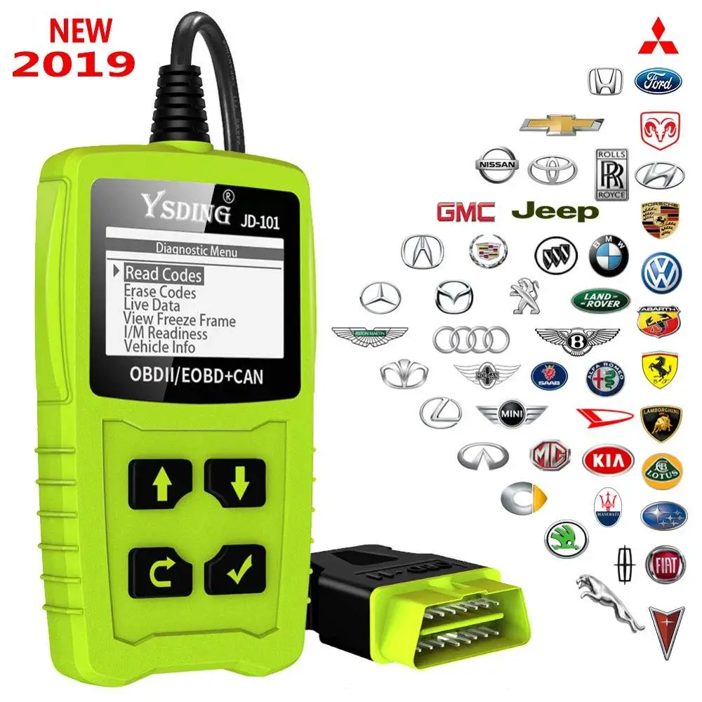 YSDING 101 OBD2 автомобильный сканер OBD Автомобильный диагностический инструмент на