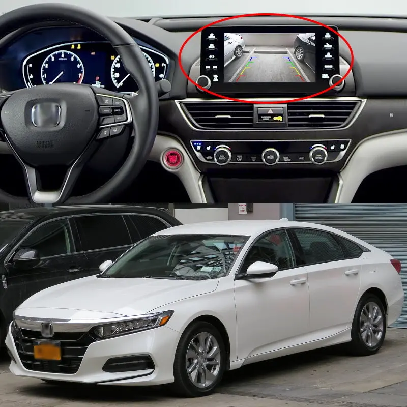 Liandlee Автомобильная камера заднего вида RCA адаптер провод для Honda Accord/Inspire 10 2017 ~ 2018