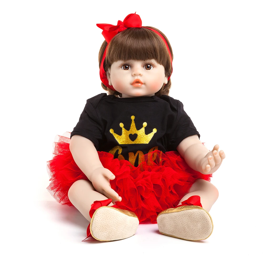 60 см силиконовые виниловые игрушки Reborn Baby Doll для девочек принцесса малыш живые