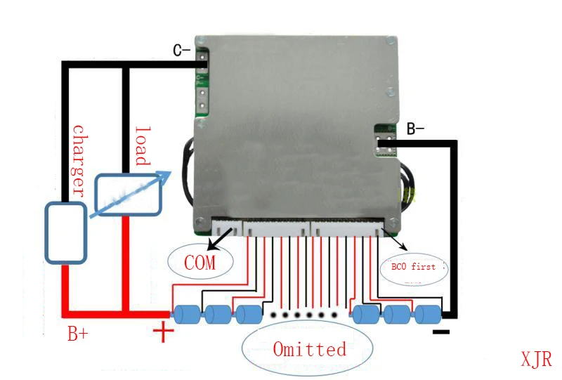 18S 50A литий полимерная батарея BMS/PCM/PCB Защитная плата для 18 ячеек аккумулятор 18650