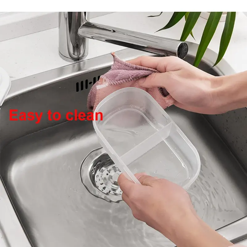 Новый прозрачный пластиковый кухонный герметичный контейнер для хранения