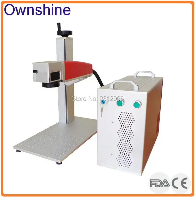 Raycus 20W Galvo волоконная лазерная маркировочная машина с поворотным креплением