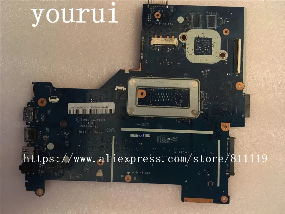 Yourui ZSO50 LA A992P для HP 15 R ноутбук материнская плата с i7 4510u Процессор 784567 001 601 DDR3 Тесты