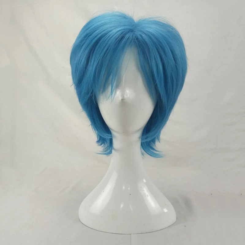 HAIRJOY Синтетический волос мужской мятно-зеленый слоистый короткий прямой мужской парик для косплея 5 цветов