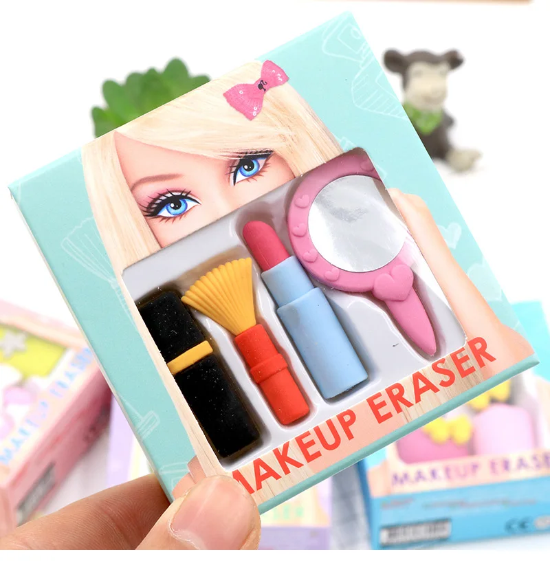 Женская косметическая серия ластик kawaii школьные офисные принадлежности papelaria Детские Обучающие канцелярские принадлежности