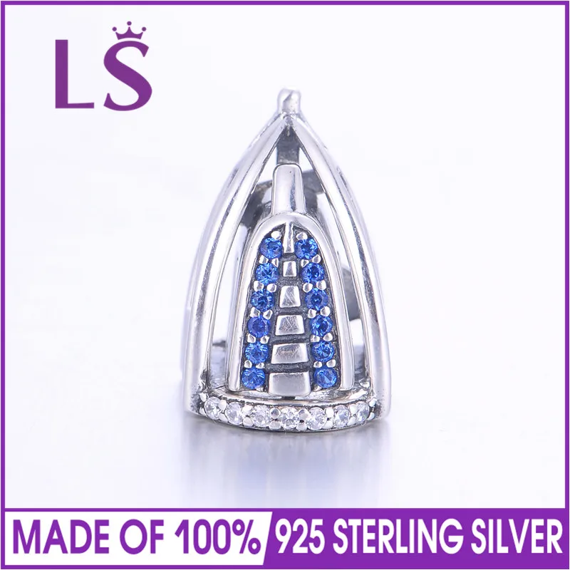 Женские шармы с фианитом LS Silver из стерлингового серебра 925 пробы AAA цирконием |