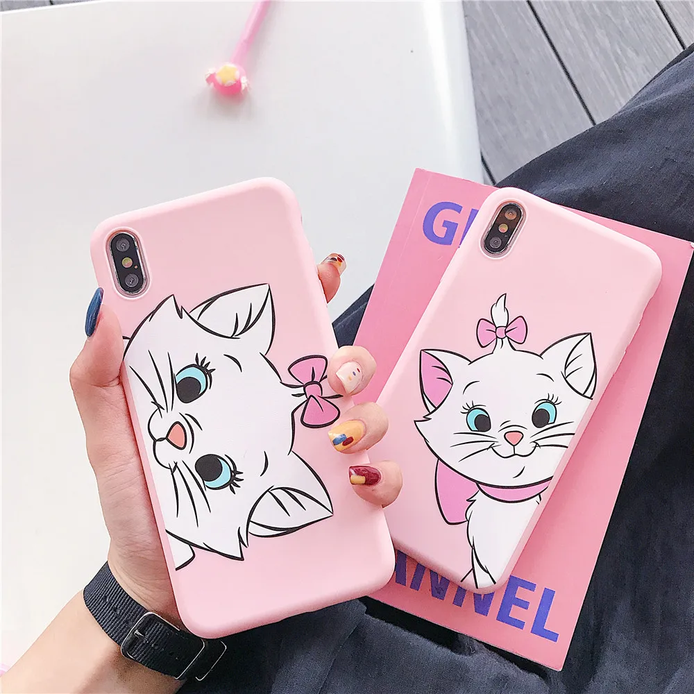Чехол для телефона из ТПУ с мультипликационным принтом marie cat candy Apple iPhone 7 8 6 s plus 11