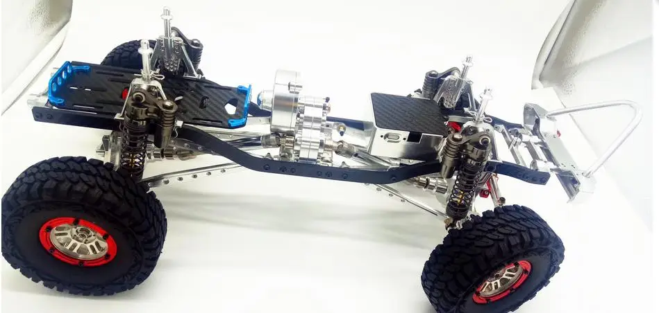 Металлическое шасси/Рама с ЧПУ в масштабе 1/10 совместимо осевым SCX10 (без радио и